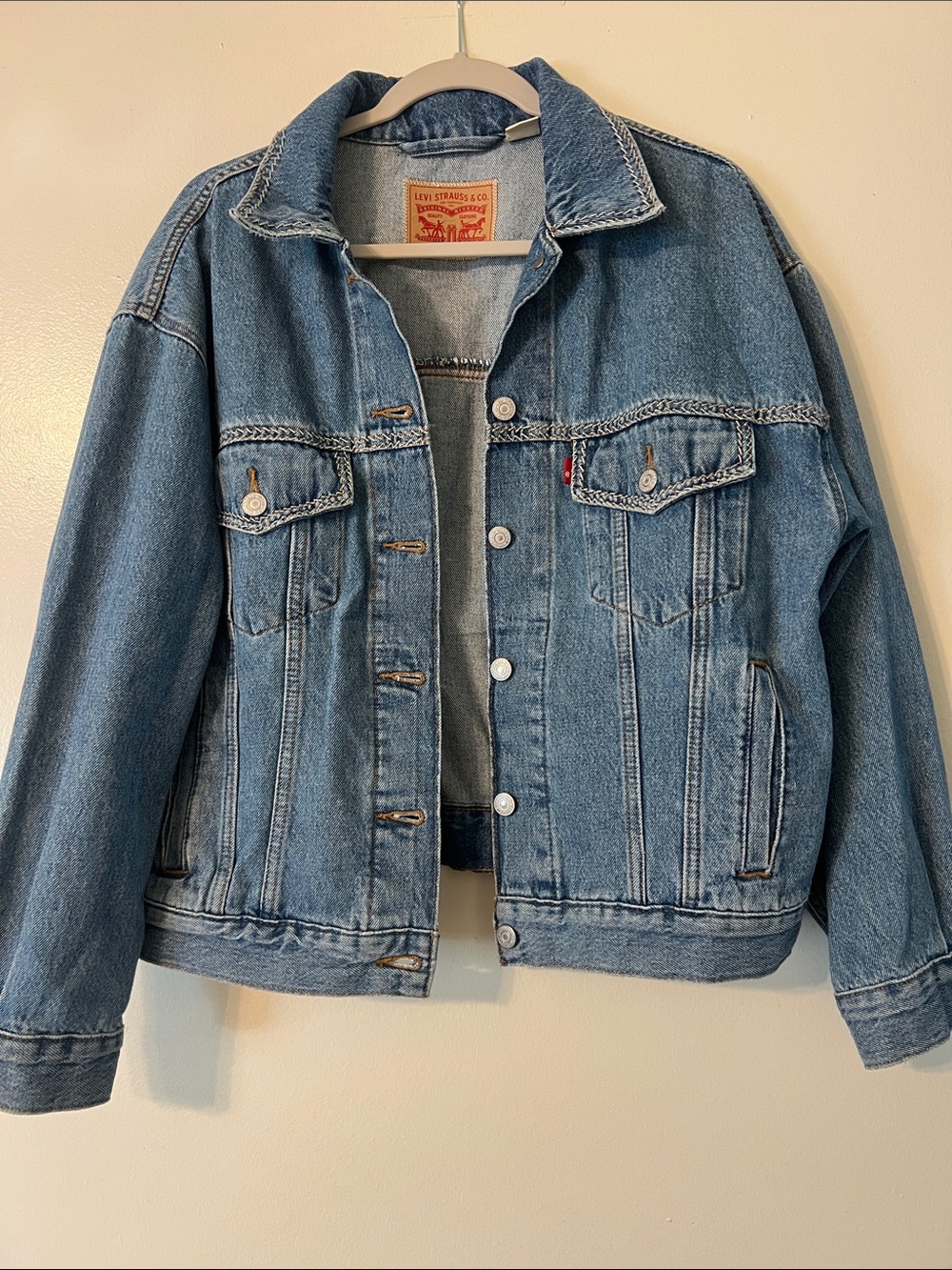 Levi's Women's Medium Blue Denim western style jacket